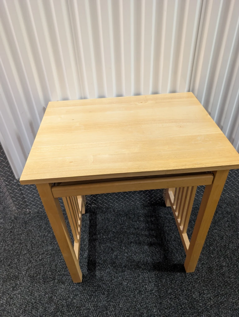 Wooden Desk with Pull-Out Shelf - photo 3