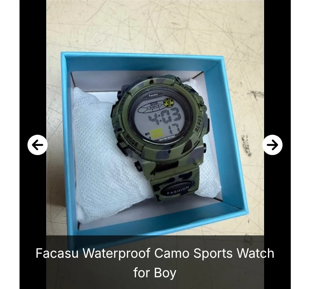 New Facasu Waterproof Camo Sports Watch image indicator(2)