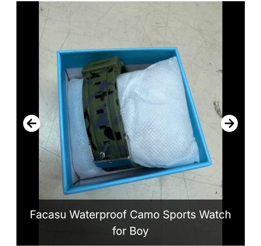 New Facasu Waterproof Camo Sports Watch image indicator(3)