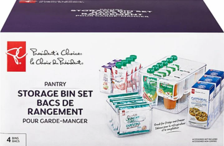 President's Choice 4-Piece Pantry Storage Bin Set - photo 2