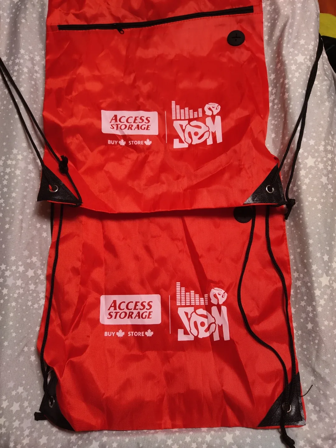 Access Storage Red Drawstring Bag x2 image indicator(2)