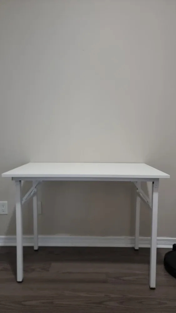 Foldable White Desk - Like New!