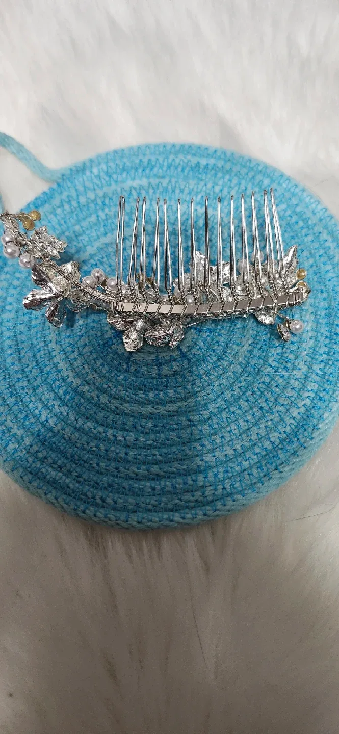 Floral Pearl Hair Comb image indicator(2)