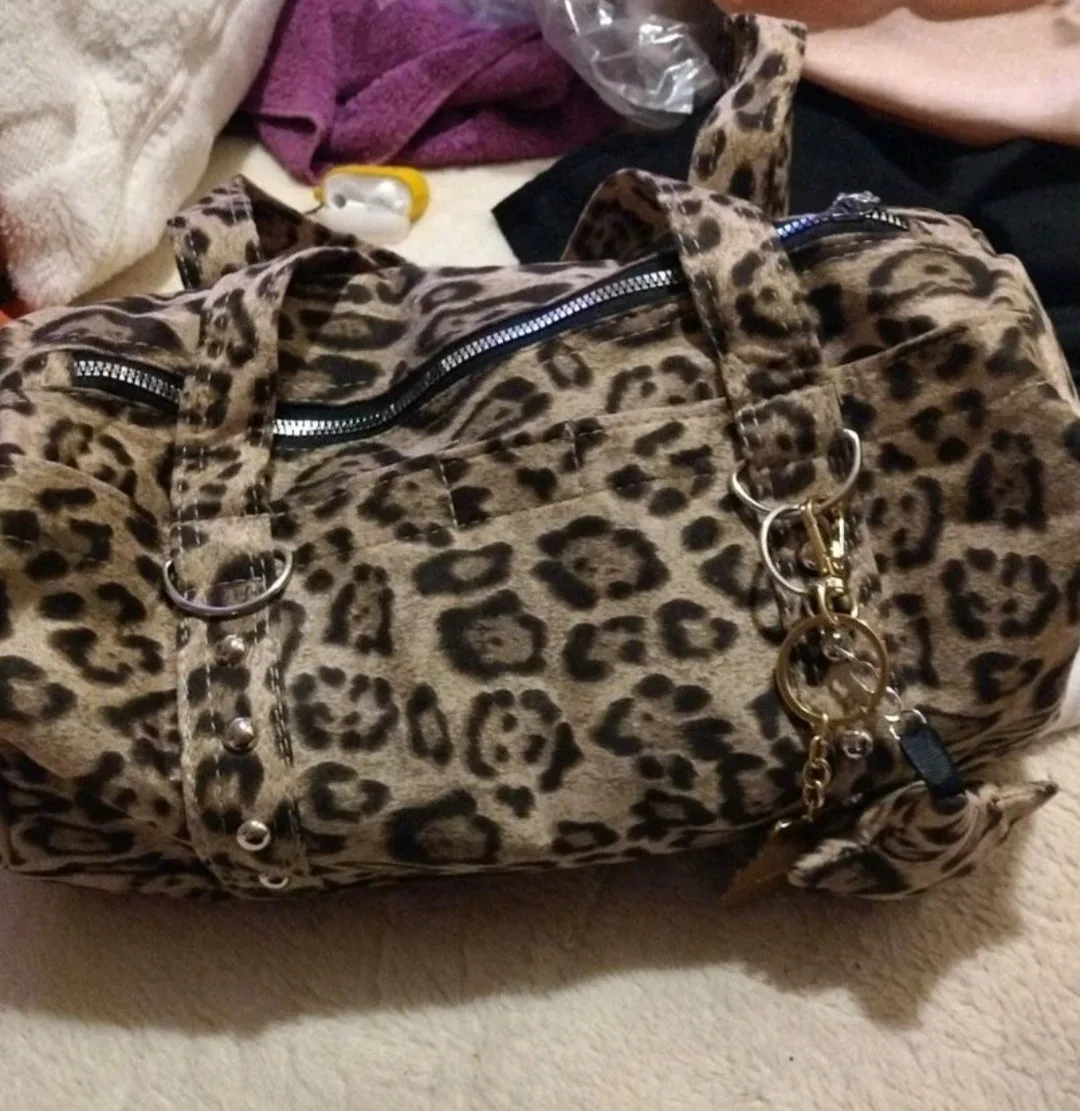 Brand New Leopard Print Small Duffel Bag image indicator(2)