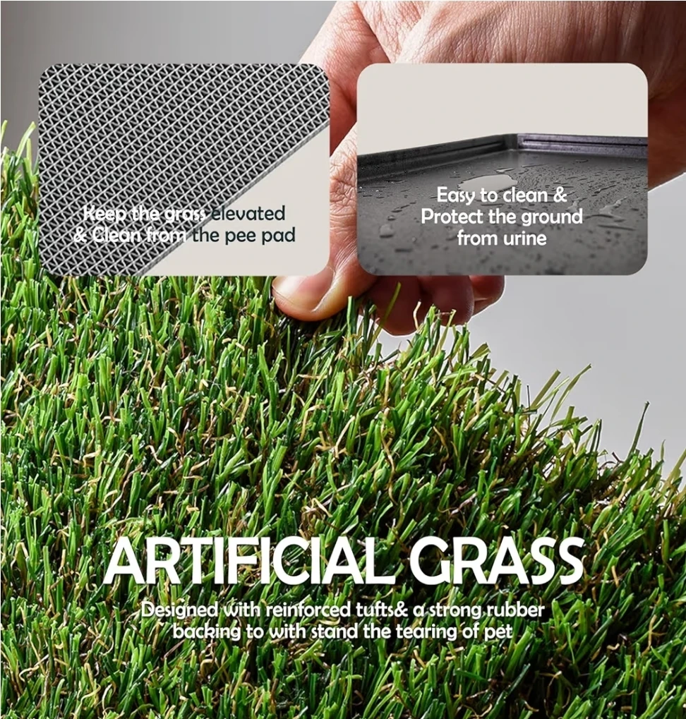 Dog Artificial Grass Pee Pad - 17x13 inches - photo 2