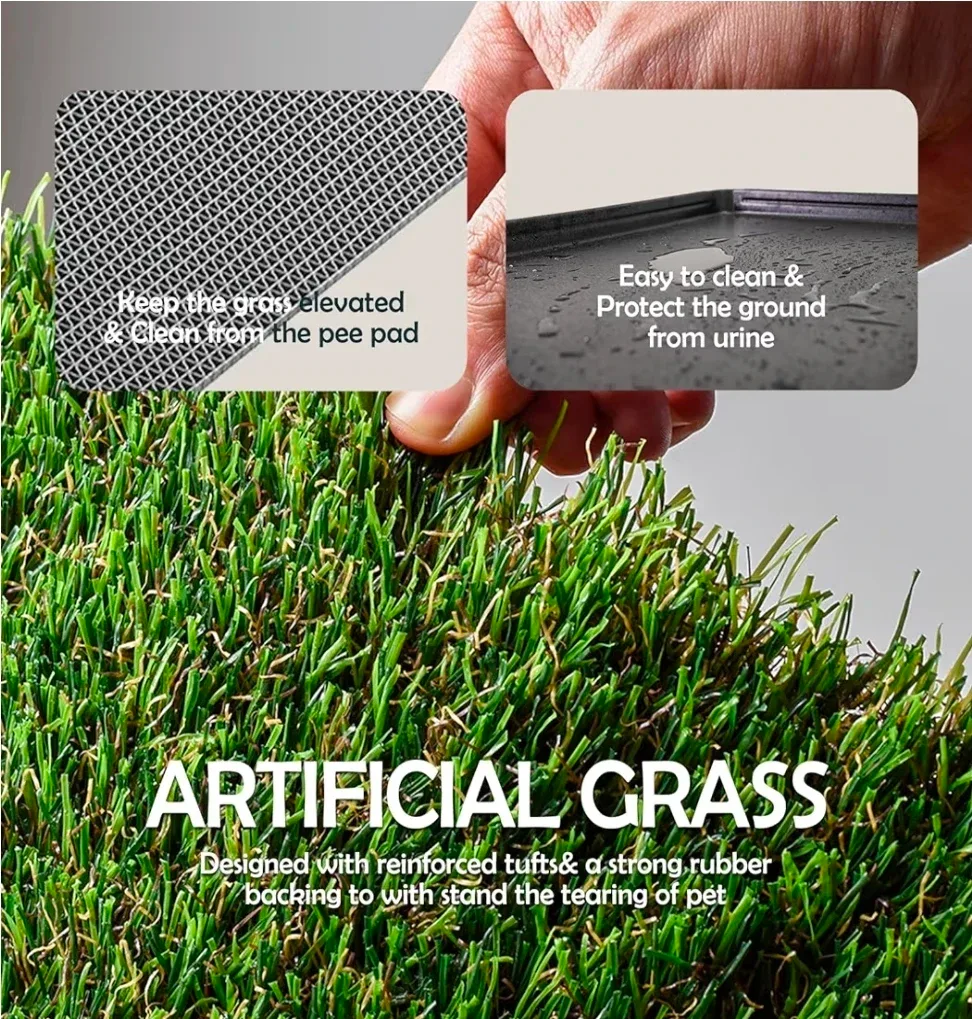 Dog Artificial Grass Pee Pad - 17x13 inches image indicator(2)