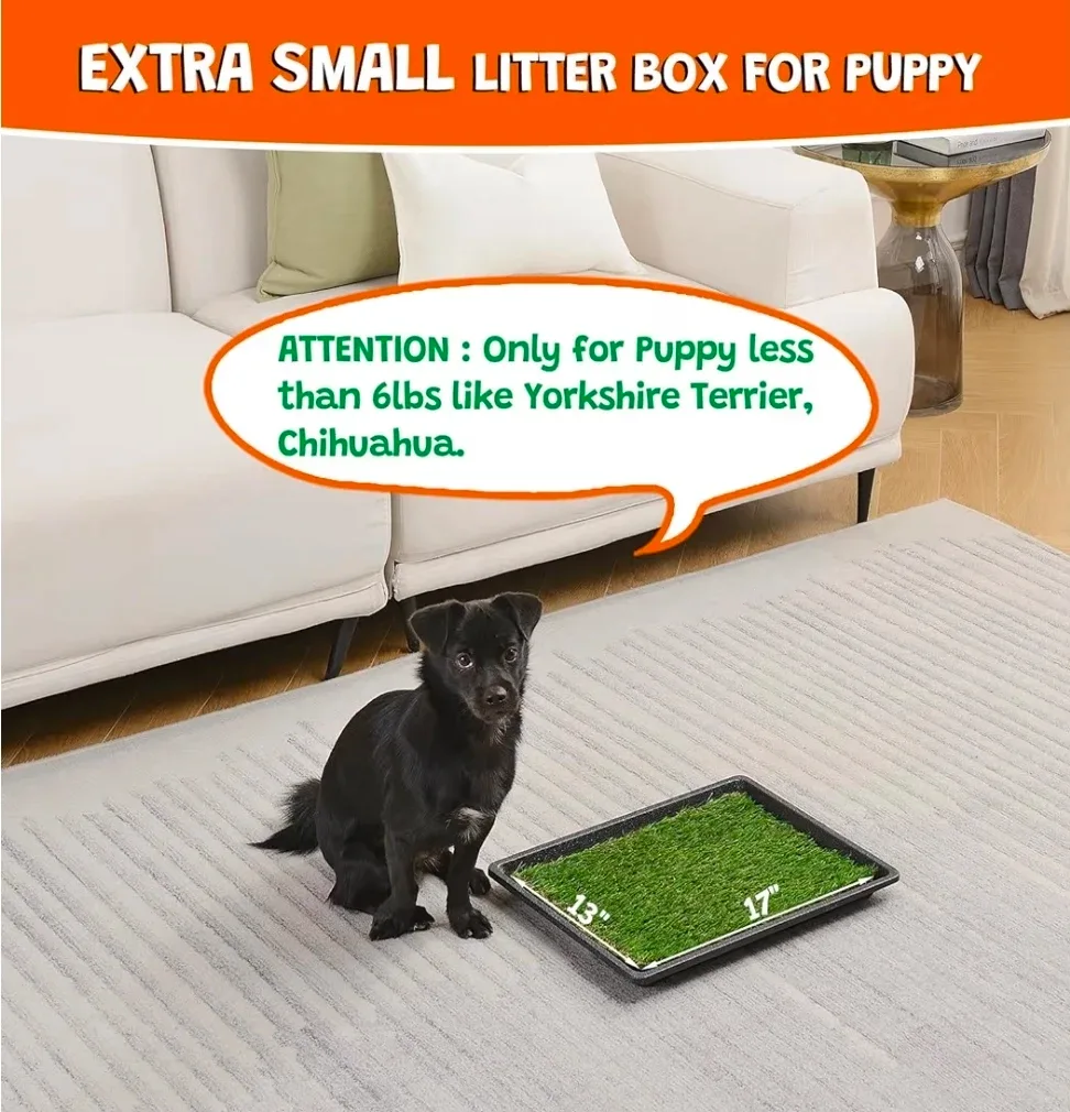Dog Artificial Grass Pee Pad - 17x13 inches image indicator(3)