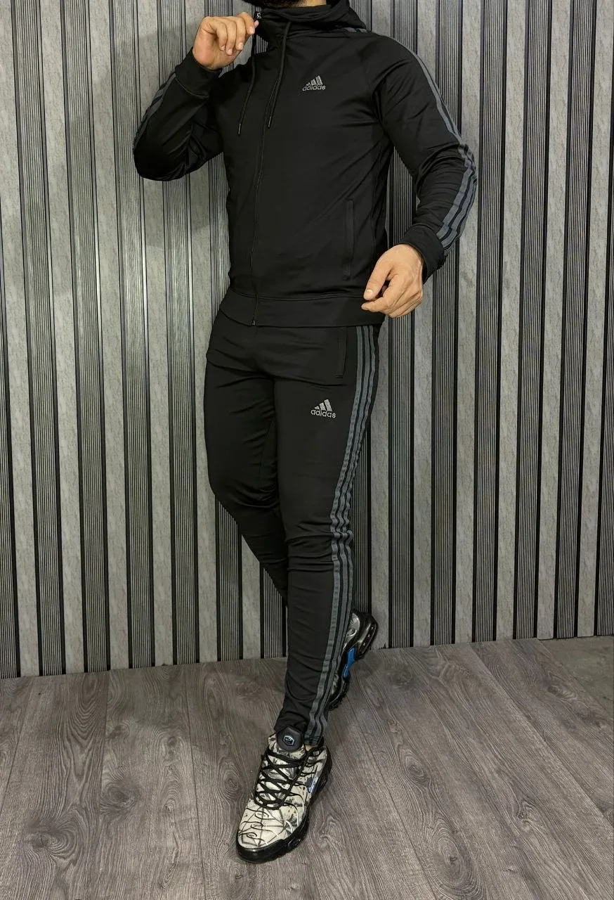 Adidas Black Tracksuit size s,m,l,xl