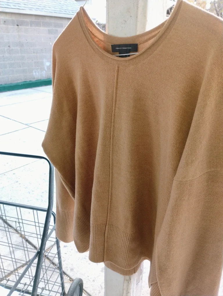 French Connection XS Tan Sweater
