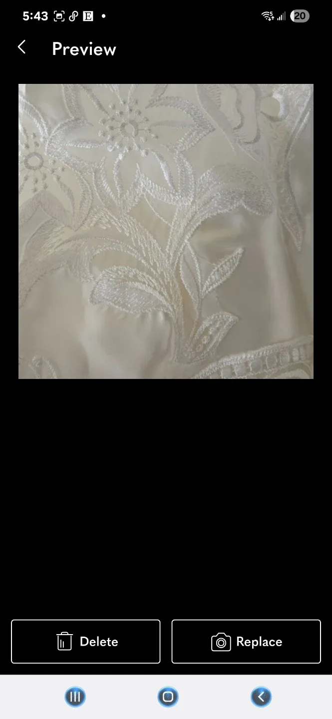 White Embroidered Wedding Dress