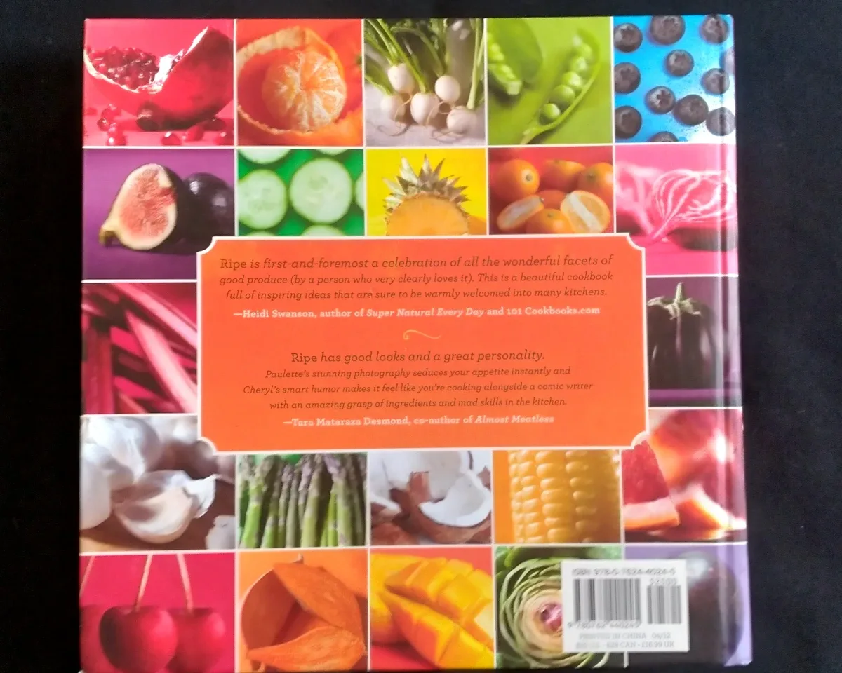 HARDCOVER COOK BOOK - RIPE - FRUIT & VEG THEMED image indicator(2)