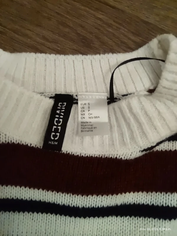 H&M Striped Sweater - Size S - photo 3