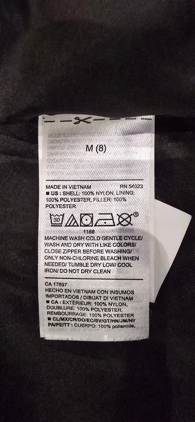 Old Navy Boys Black Puffer Jacket - Size M (8) image indicator(10)