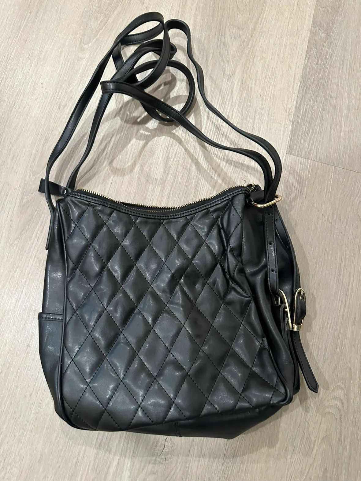 Quilted Black Crossbody Bag