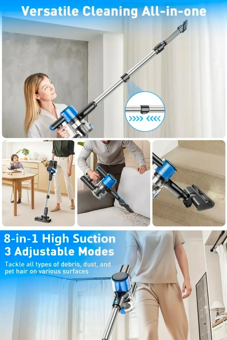 Cordless Stick Vacuum Cleaner - Pink image indicator(7)