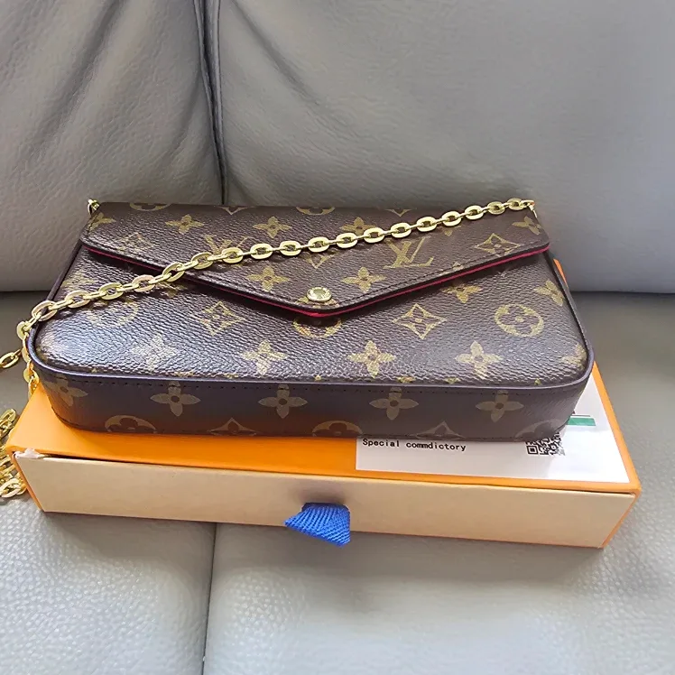 Louis Vuitton M61276 Red/Brown Chain Bag image indicator(2)