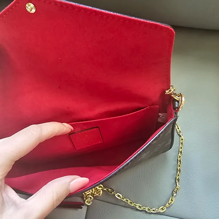 Louis Vuitton M61276 Red/Brown Chain Bag image indicator(4)