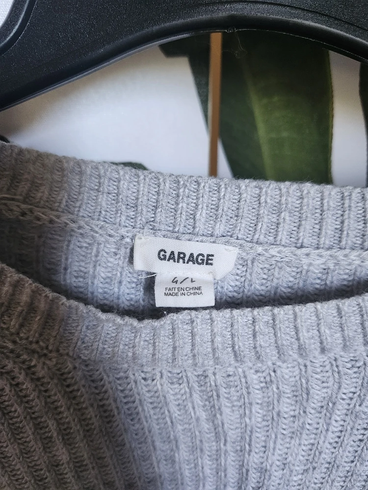 Garage Grey Knit Sweater - Size L - photo 2