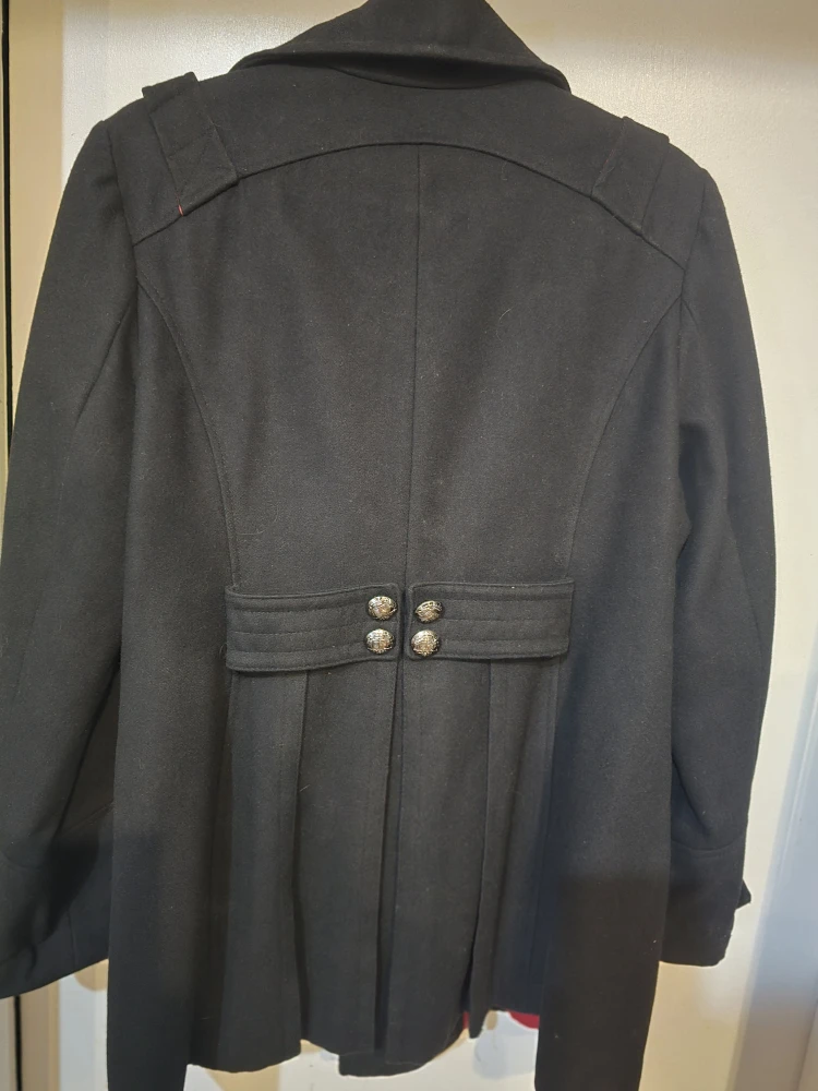 Miss Sixty Black Wool Blend Coat - Size L - photo 3