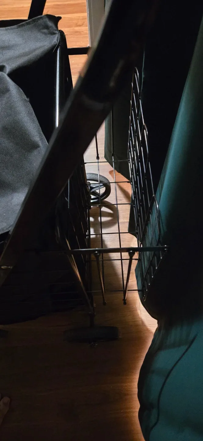 Black Folding Shopping Cart image indicator(5)