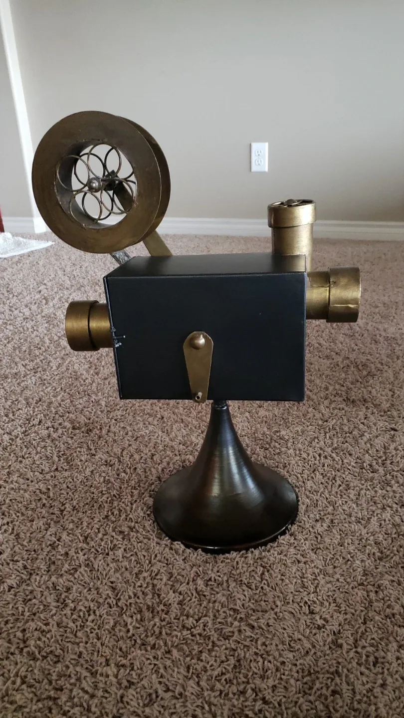 Vintage-Style Decorative Film Projector Display.
