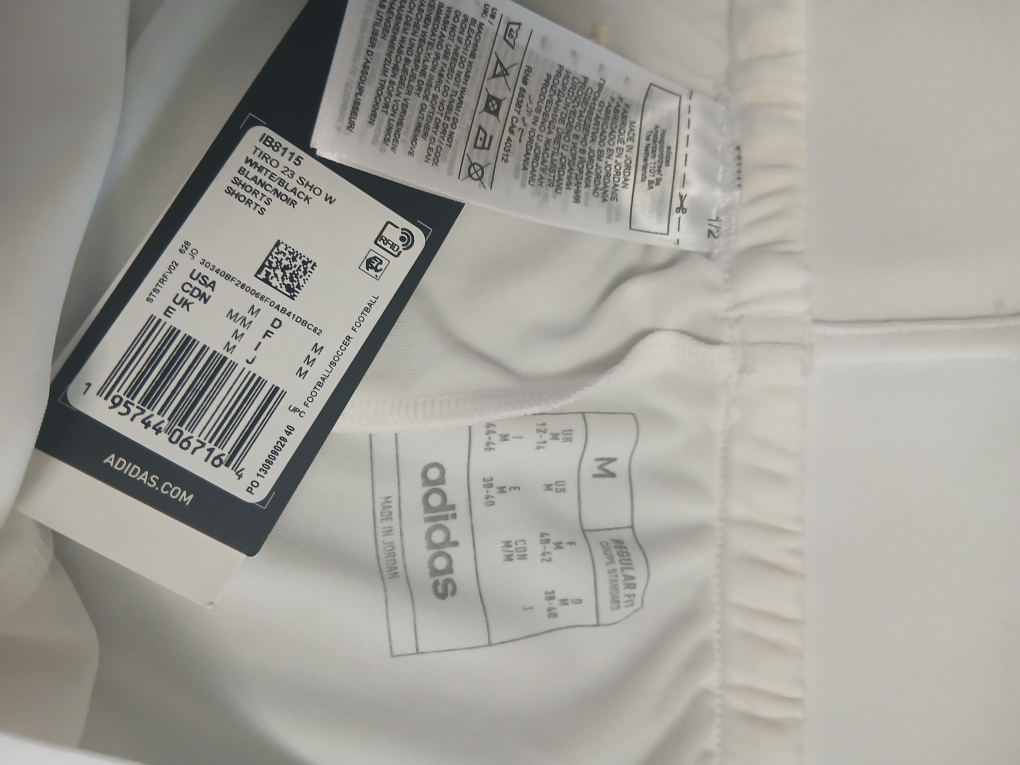 New Adidas Tiro 23 White/Black Shorts - Size M for Women - photo 3