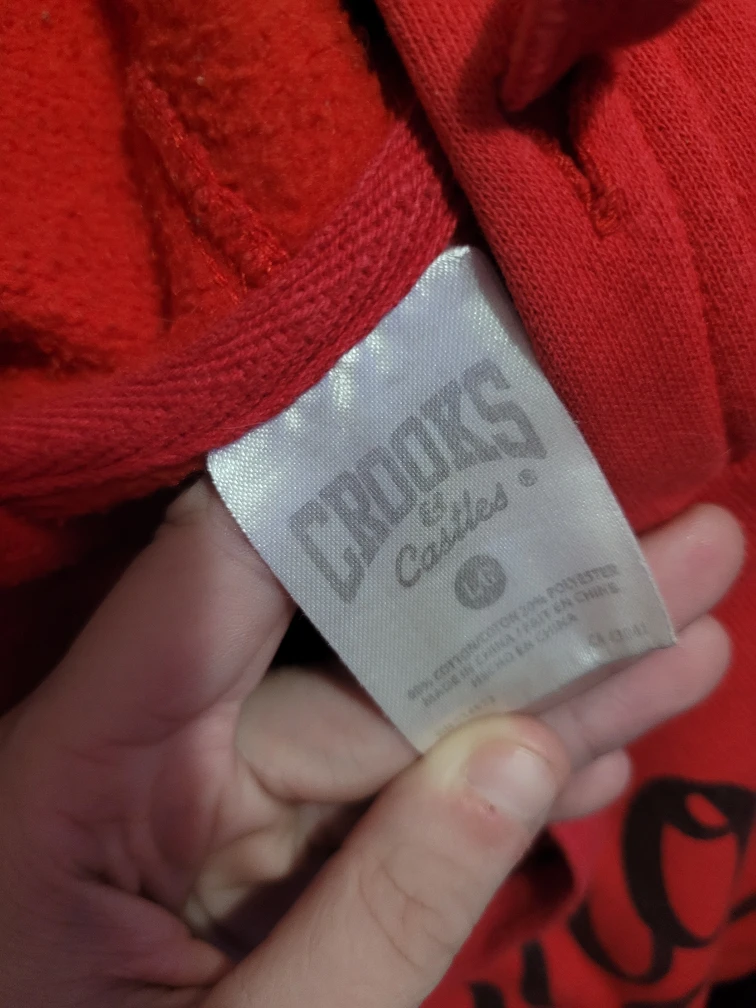 Crooks & Castles Red Hoodie - Size XL - photo 4