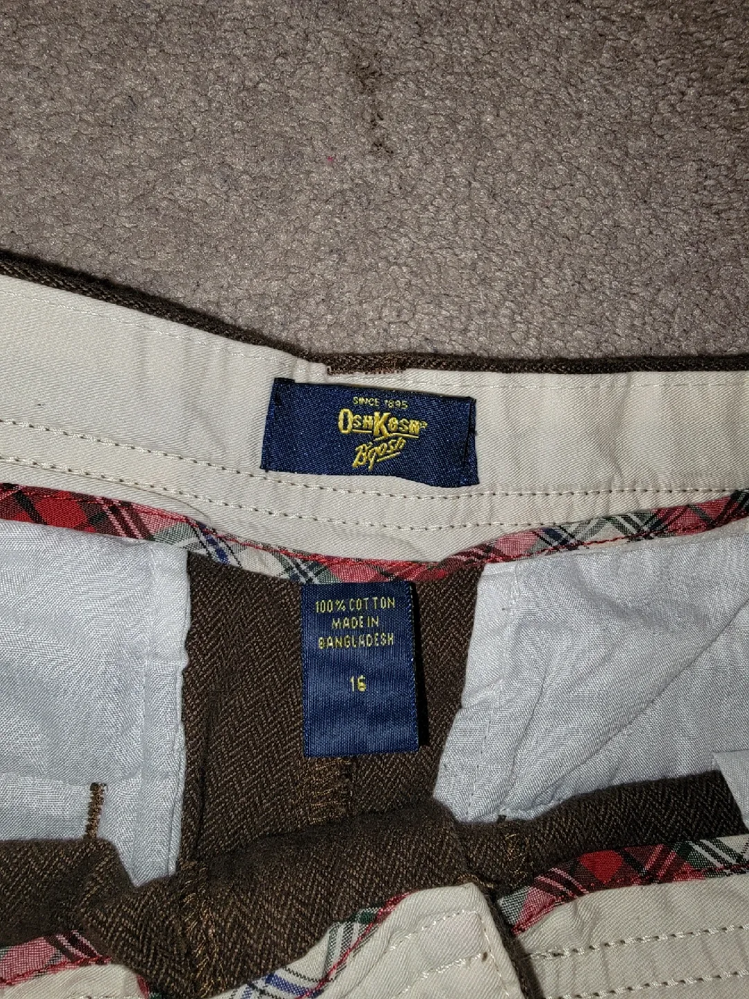 OshKosh B'gosh Brown Cargo Pants - Size 16 image indicator(2)