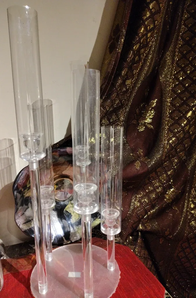 Acrylic Candle Holder Centerpiece