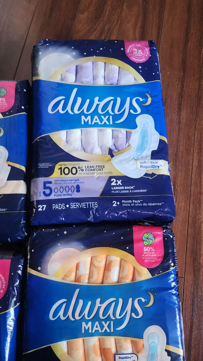 Always pads plus Poise pads ($15 for all) image indicator(2)