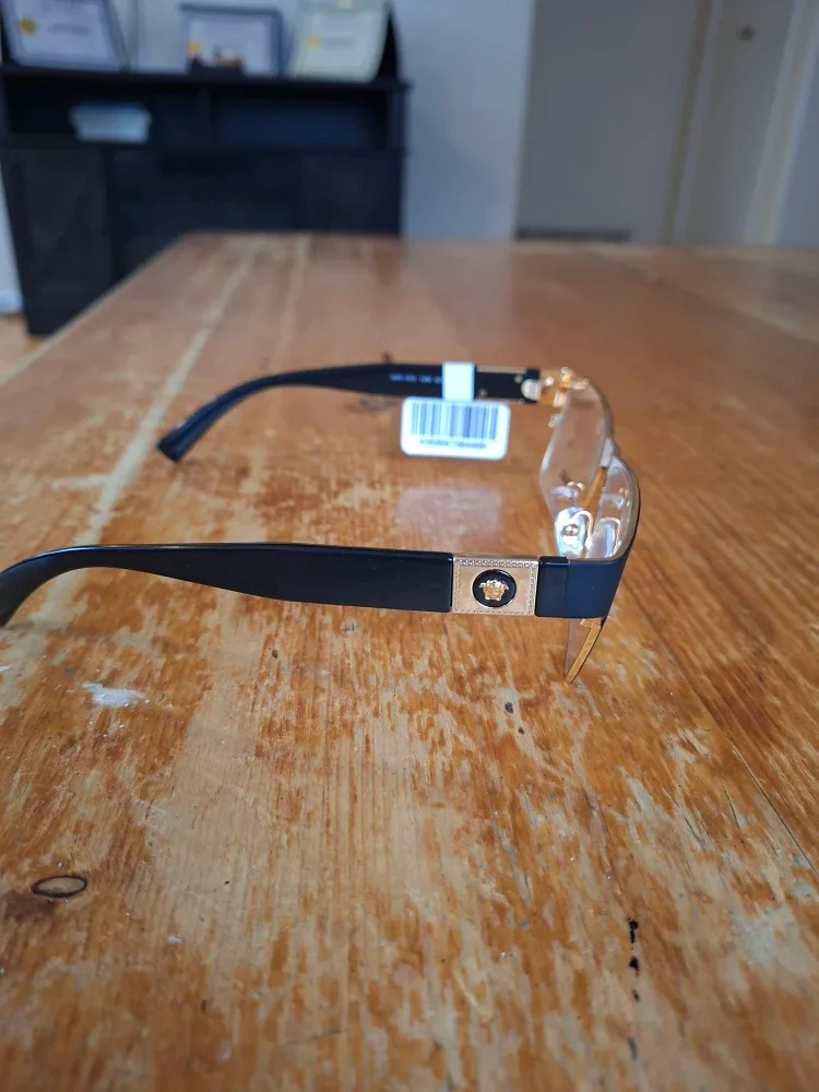 Versace VE1274 1436 55/17 Eyeglasses - Black Matte