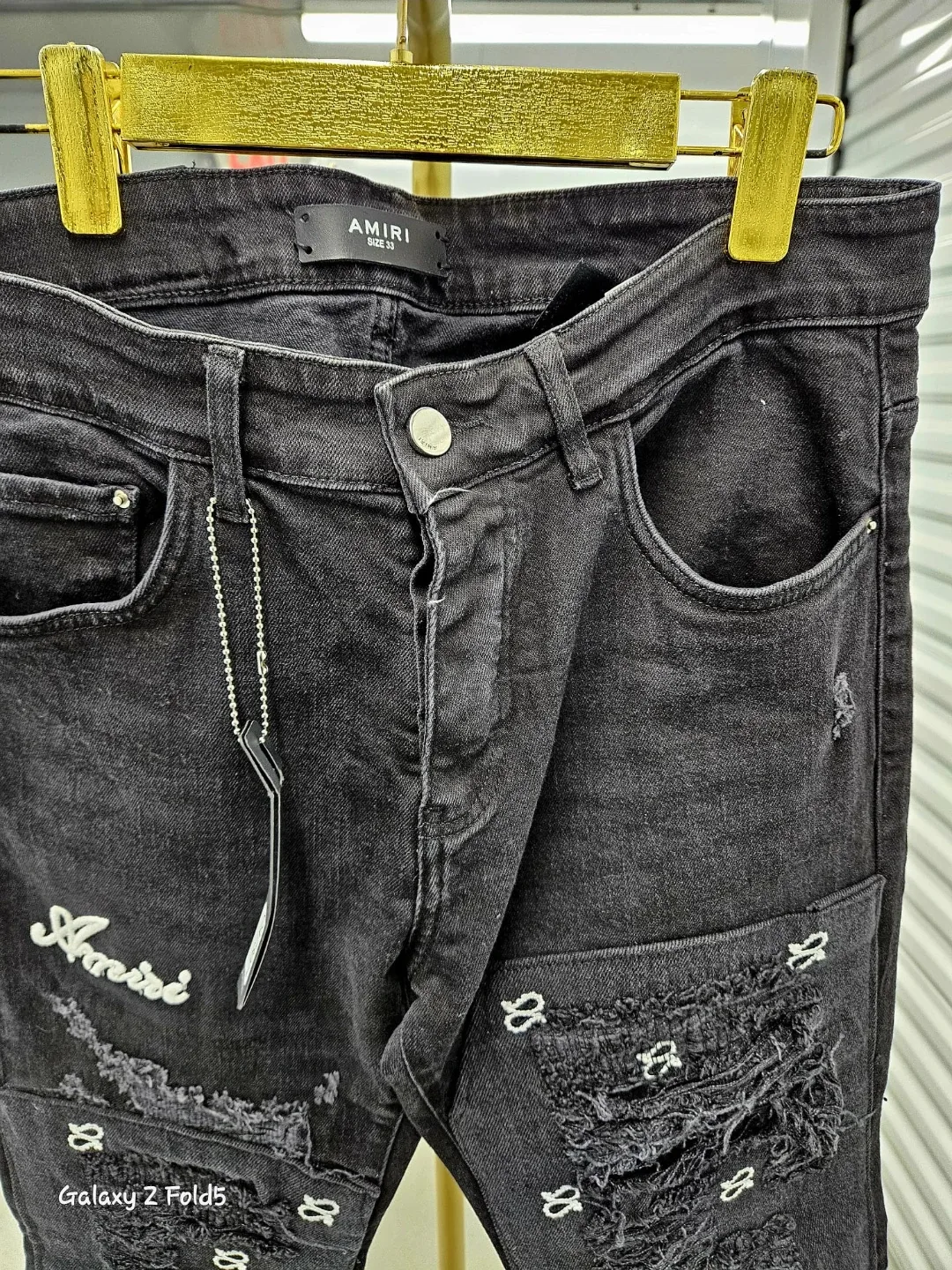 Amiri Distressed Jeans, Size 33