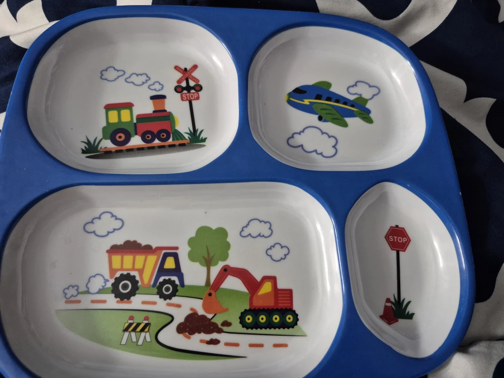 Divided Kids 2 Plate - Train, Plane, Truck - photo 2