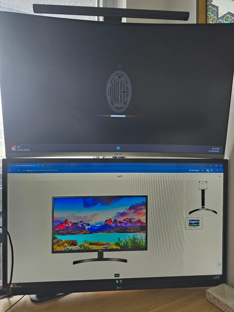 SAMSUNG Curved (32) and LG flat (32)