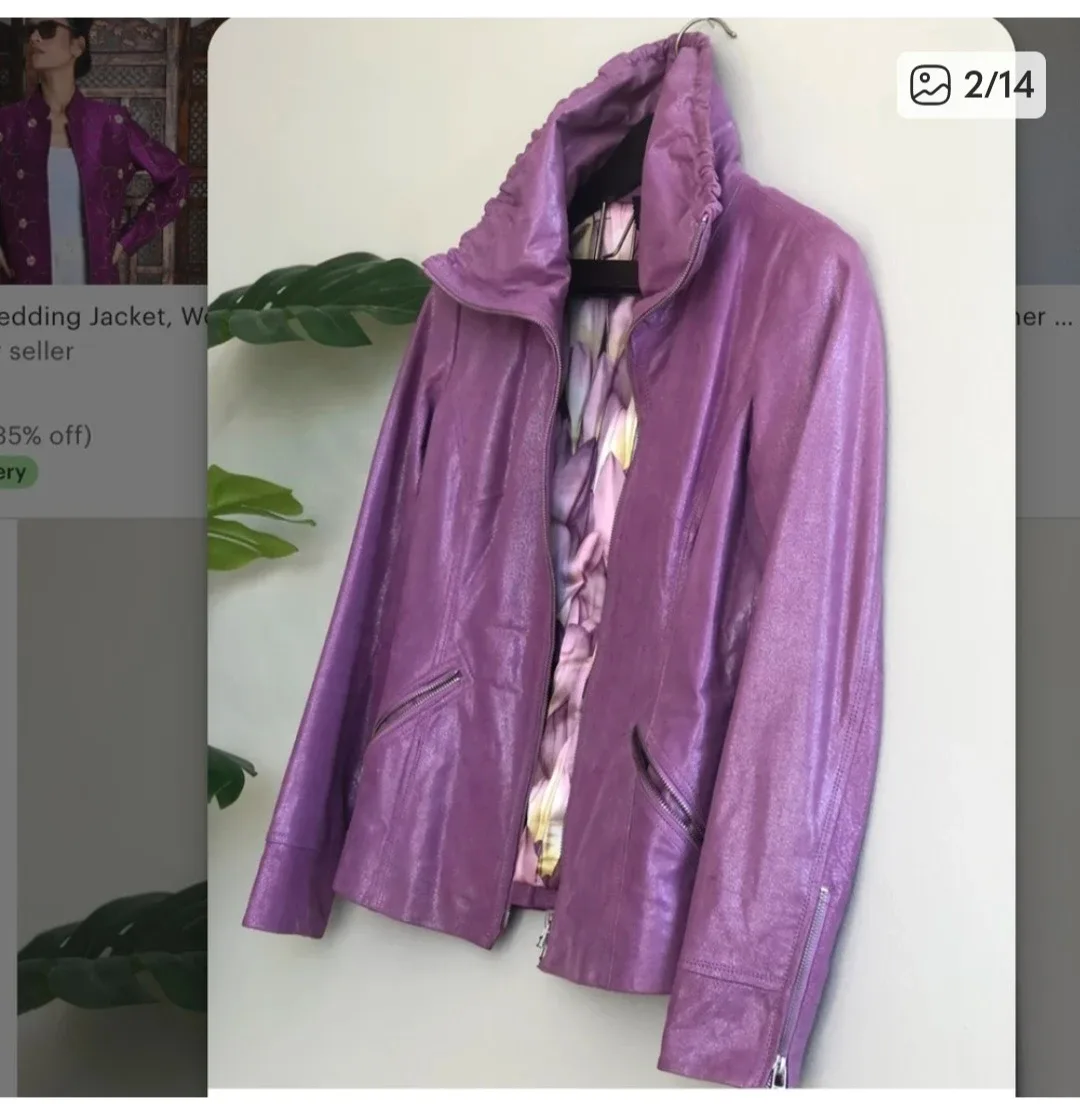 Ladies  leather  jacket image indicator(3)