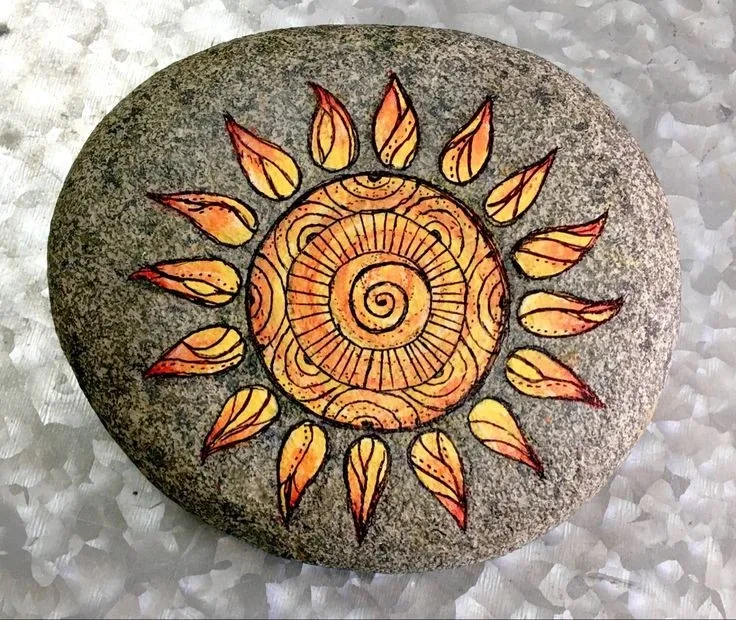 Hand-Painted Decorative Rocks image indicator(5)