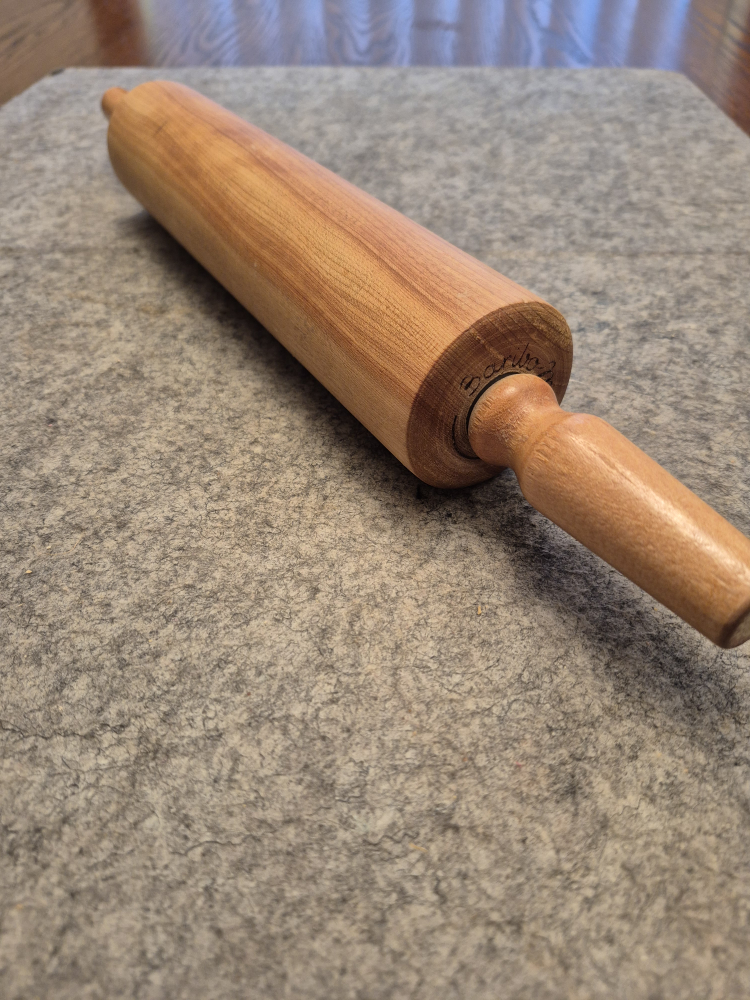 Rolling Pin: Vintage Solid Wood Rolling Pin "Baribo Maid" - photo 2