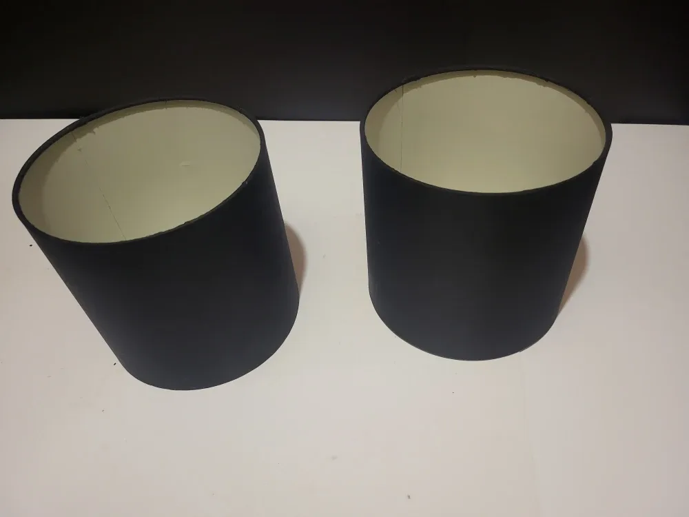 Pair of Small Navy Blue Lamp Shades