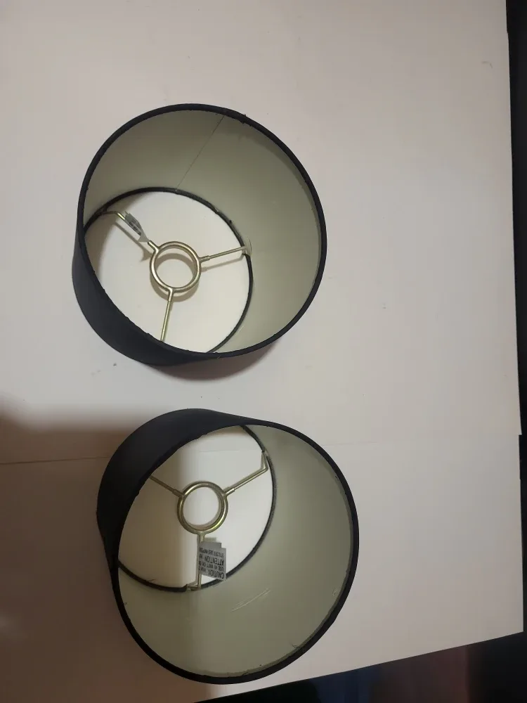 Pair of Small Navy Blue Lamp Shades image indicator(3)