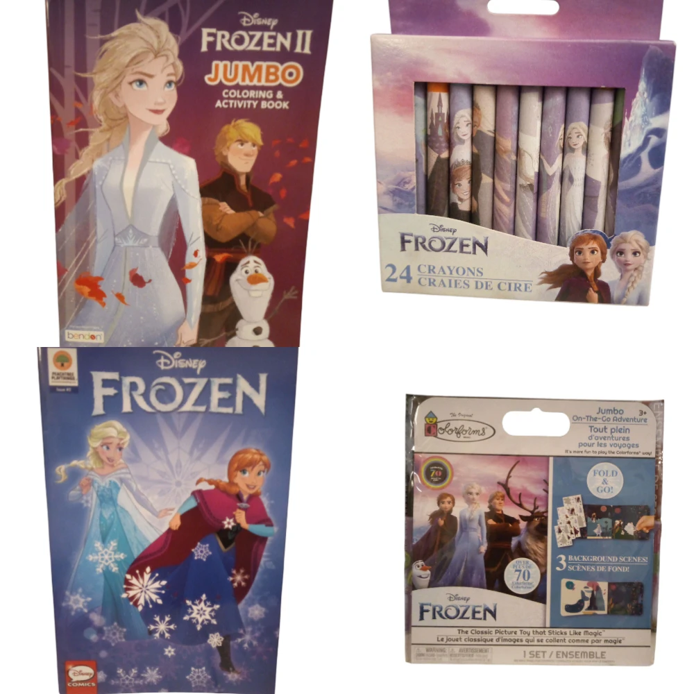 New Disney Frozen Activity Set-4pcs