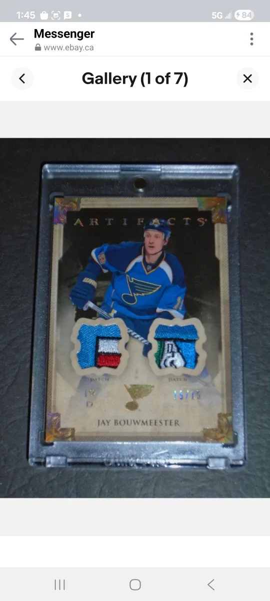Jay Bouwmeester Upper Deck Artifacts Patch Card/Calgary