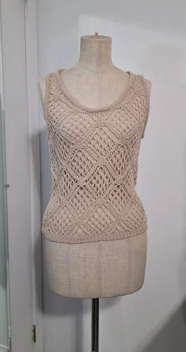 Crochet Tank Top - Size Small
