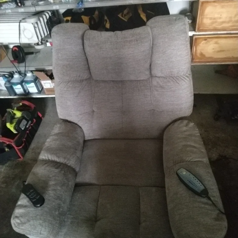 Recliner and massage heated chear