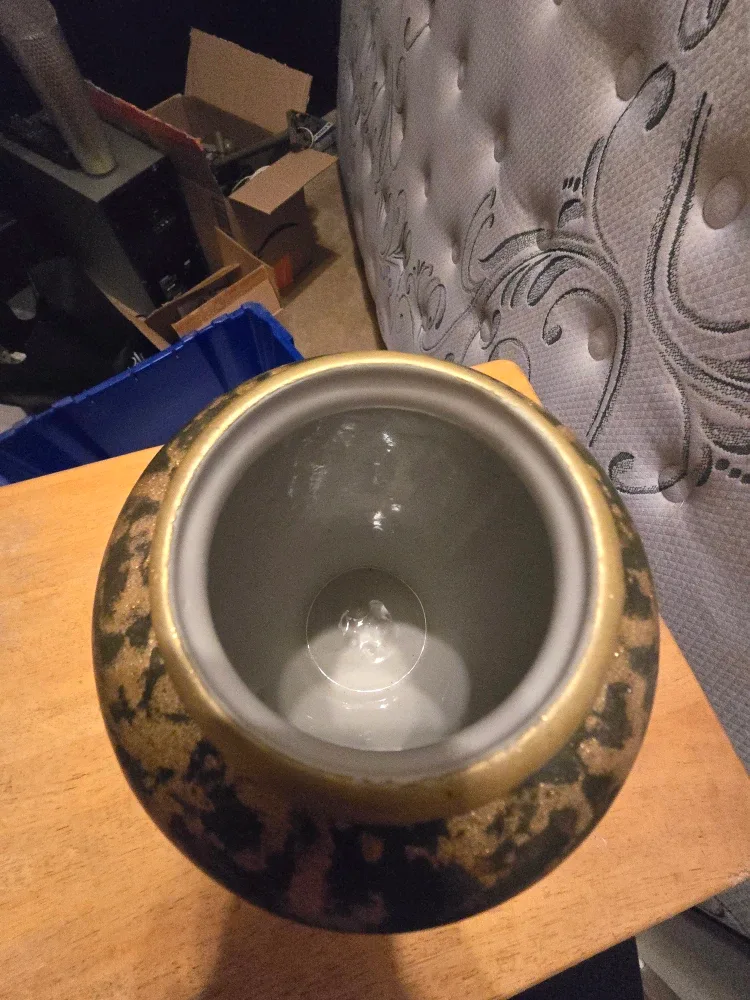 Decorative Vase - Black and Gold