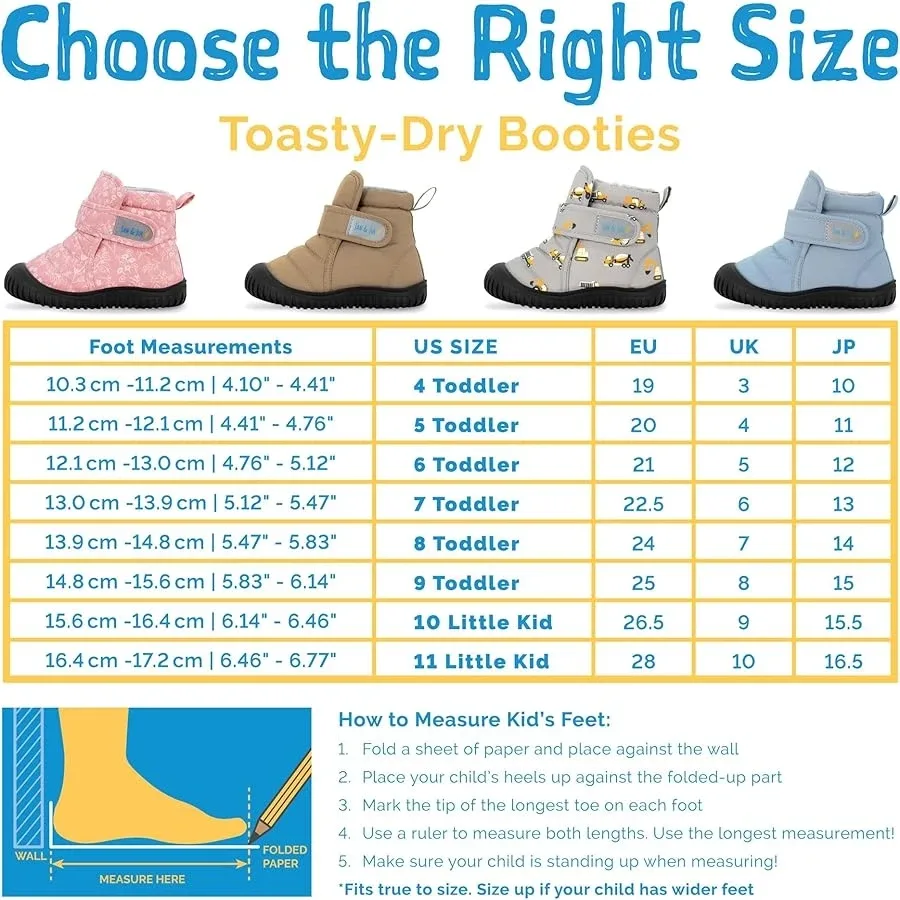 Jan & Jul Black Toasty-Dry Booties - Size 7 Toddler image indicator(2)