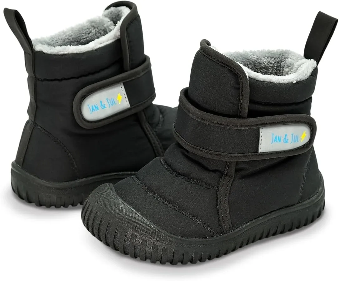 Jan & Jul Black Toasty-Dry Booties - Size 7 Toddler image indicator(3)