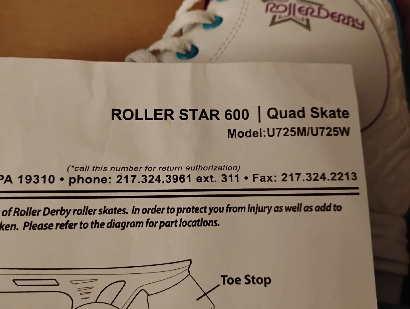 ROLLER DERBY ROLLER STAR 600 QUAD SKATES, WOMEN'S SIZE 8 image indicator(6)