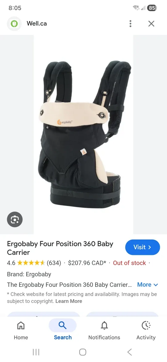 Ergobaby Four Position 360 Baby Carrier