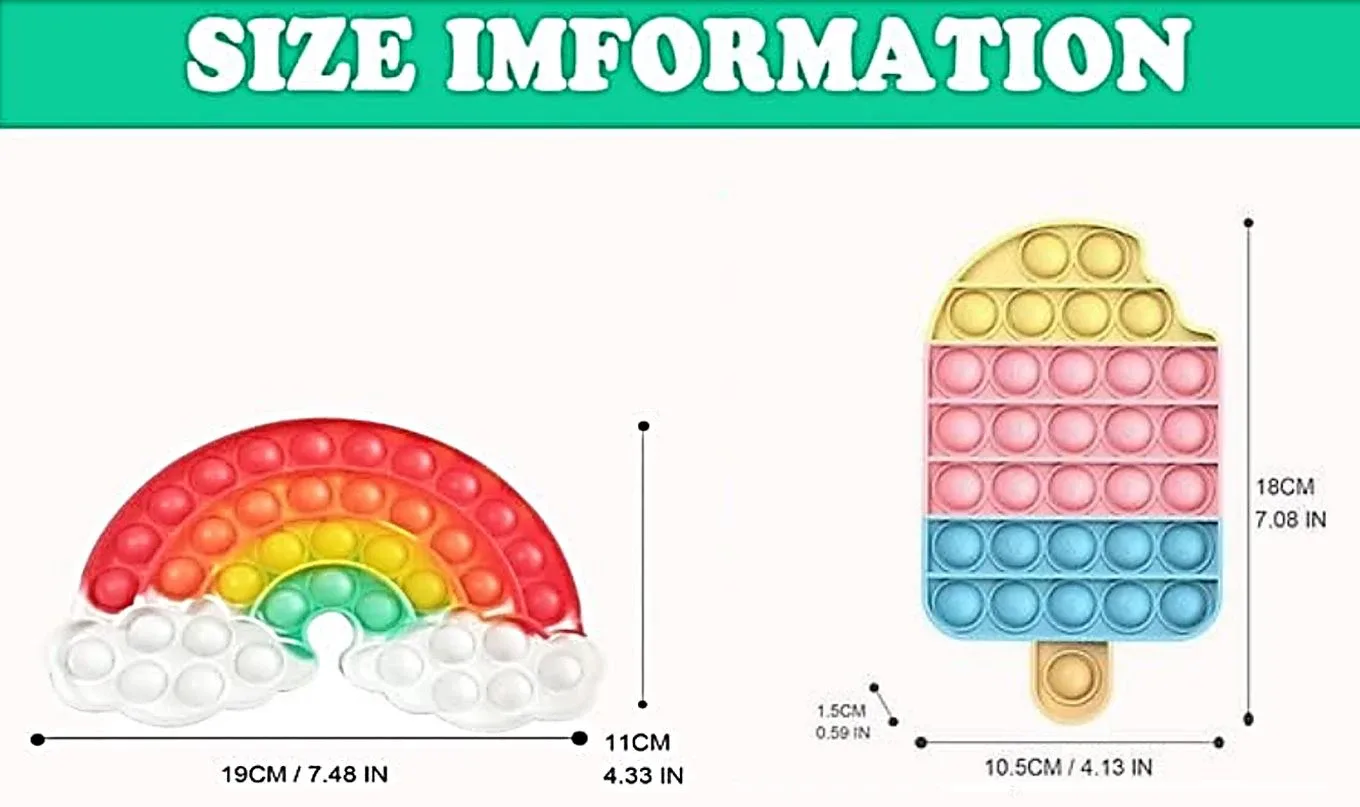 Colourful Push Bubble Popping Toys for Kids and Adults – NEW 🥕 image indicator(4)