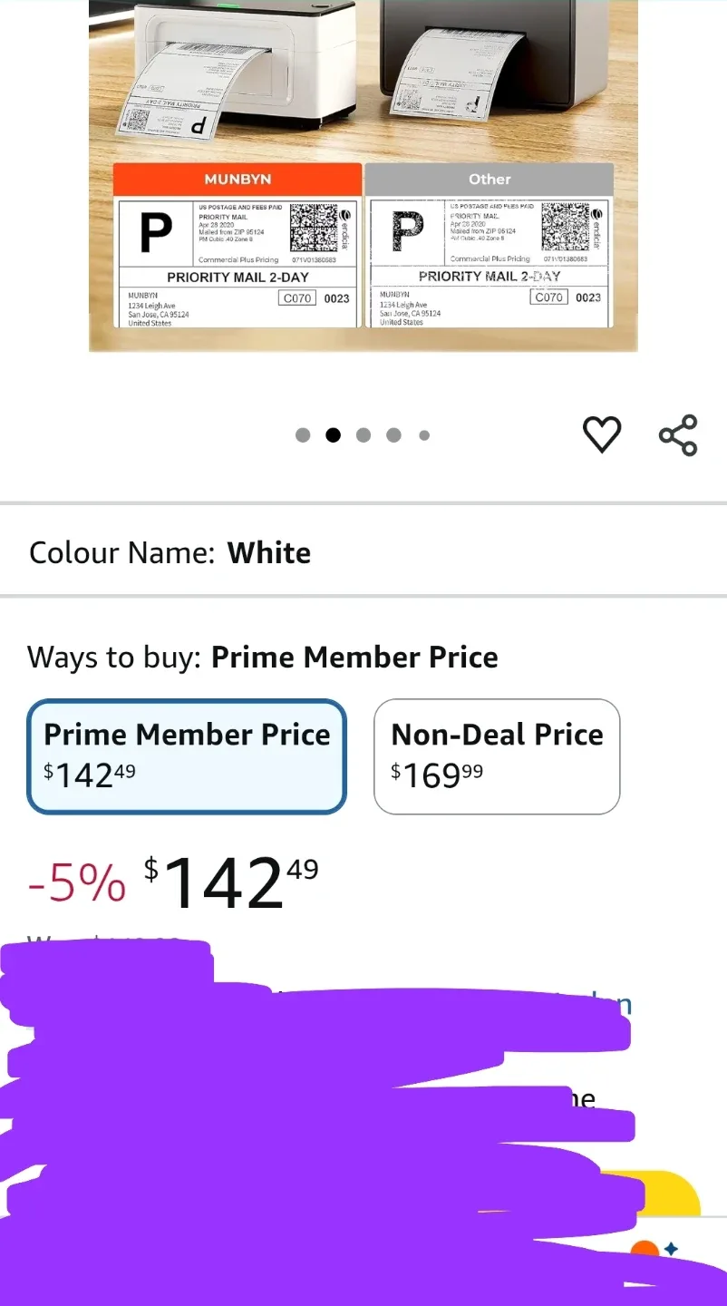 New MUNBYN Bluetooth Thermal Label Printer, 4x6 Label Printer image indicator(2)